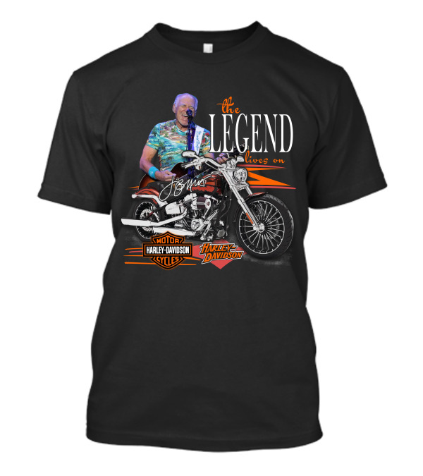The Legend Lives On Jimmy Buffett Harley Davidson T-Shirt