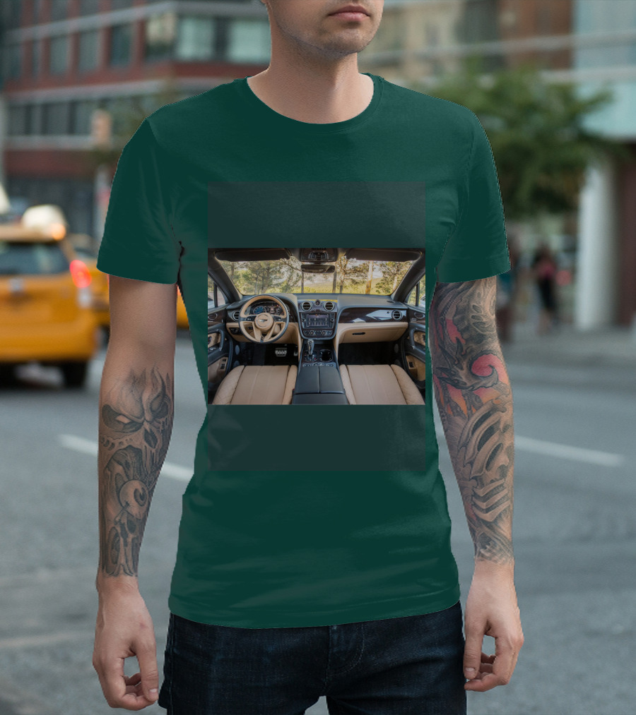 Demo Interior Luxury Car Dashboard and Steering Wheel T-Shirt