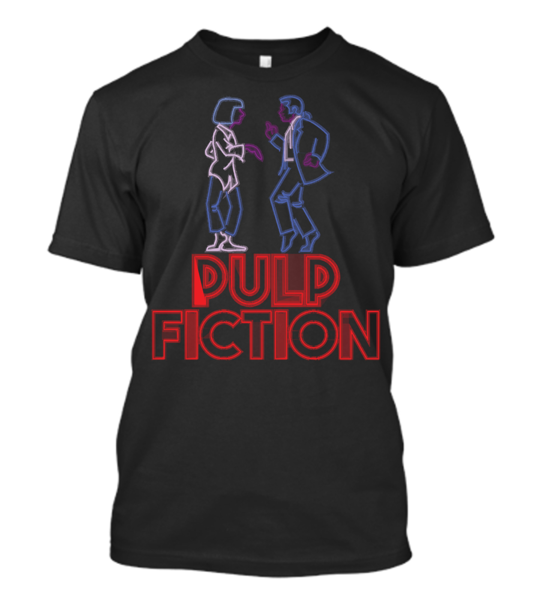 Pulp Fiction Neon Dancing Scene T-Shirt