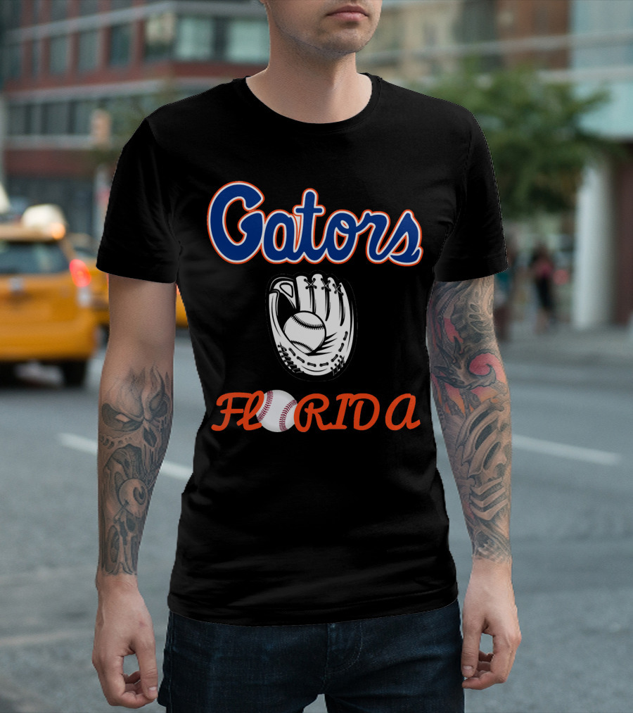 Gators Florida Baseball Glove T-Shirt