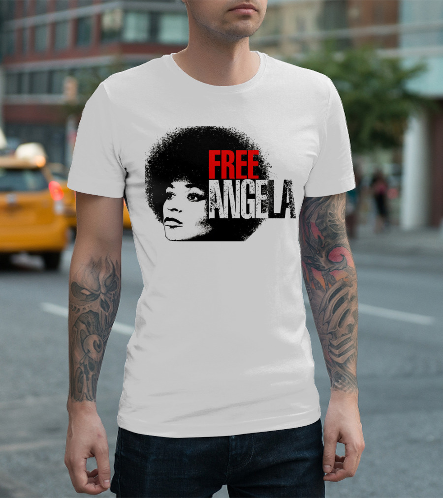 FREE ANGELA DAVIS Portrait Activism T-Shirt