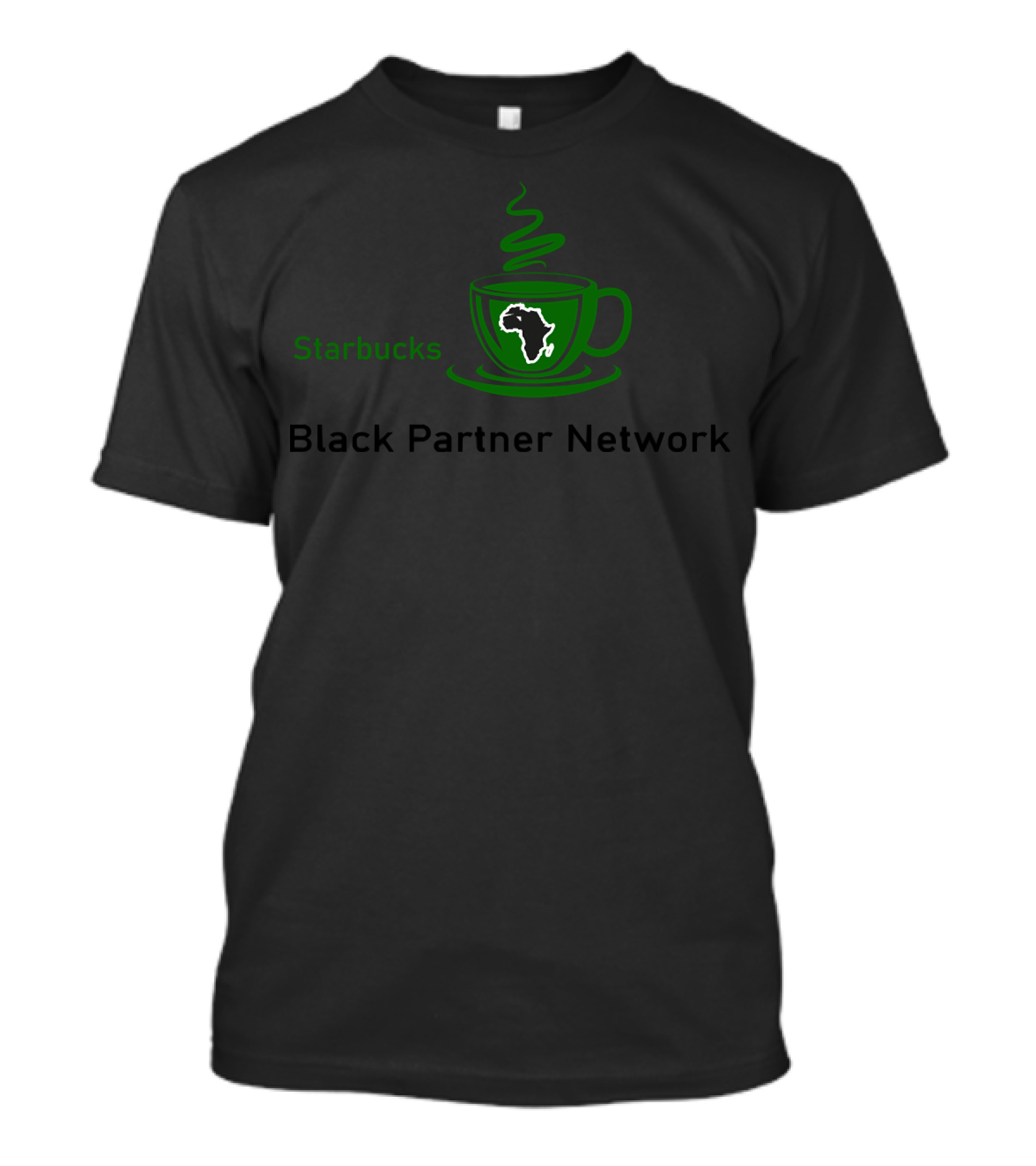 Starbucks Black Partner Network Afrocentric Coffee Cup T-Shirt