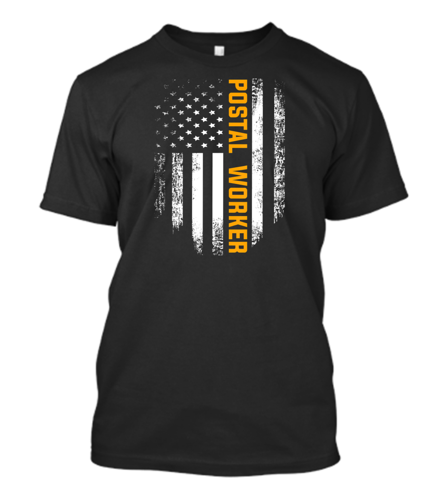 Vintage Postal Worker American Flag USA T-Shirt