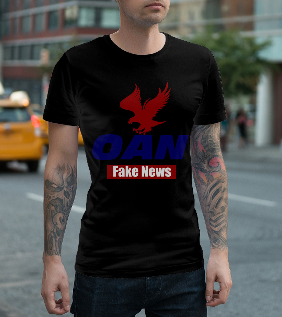 OAN Fake News Red Eagle T-Shirt