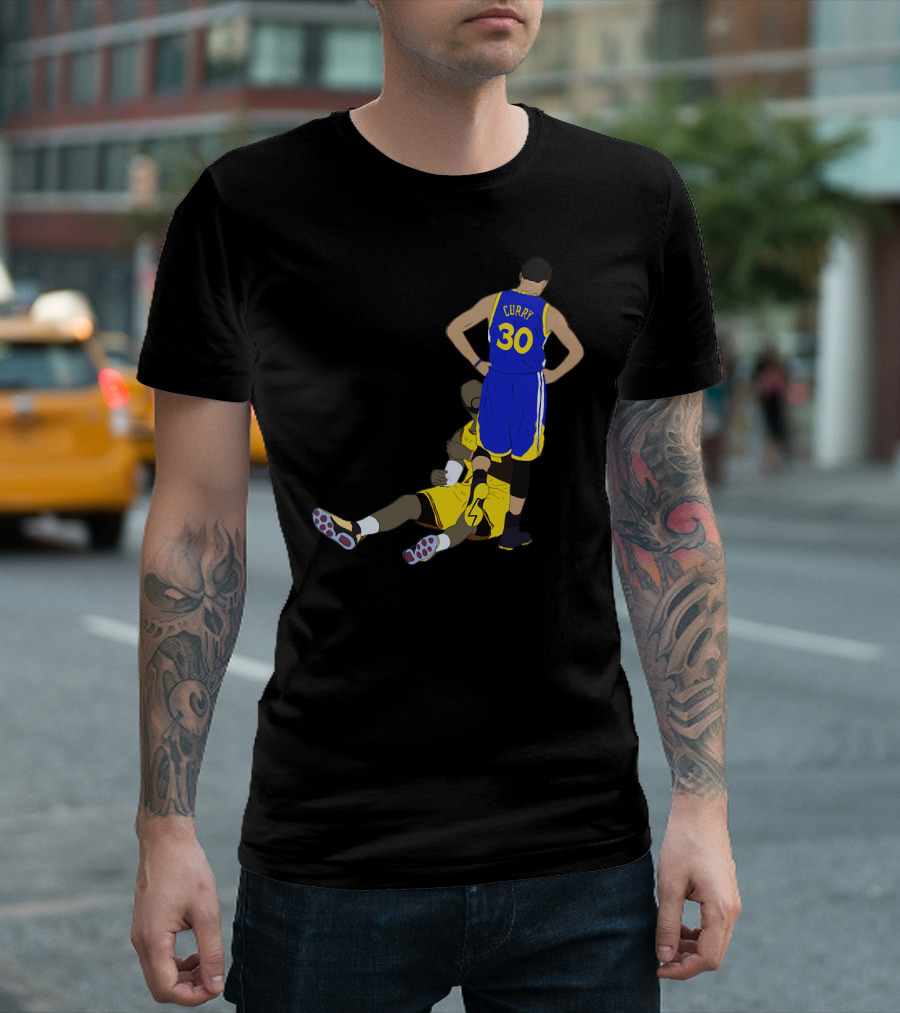 Steph Curry 30 Over LeBron 23 Iconic Basketball Moment T-Shirt
