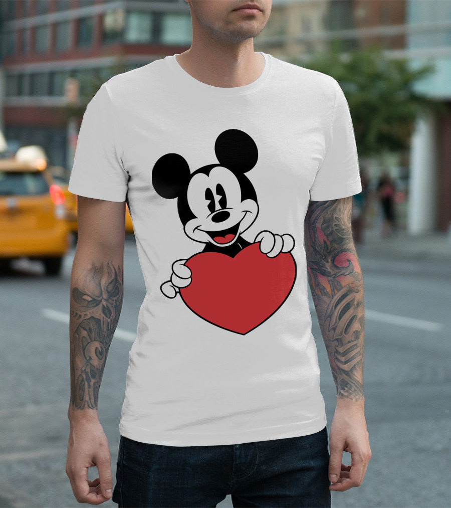 Love Mickey Heart T-Shirt