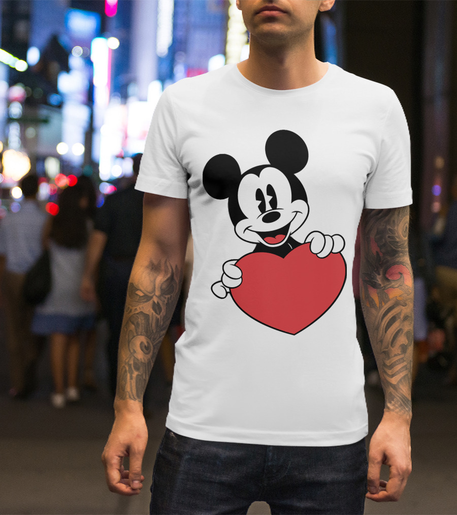 Love Mickey Heart T-Shirt