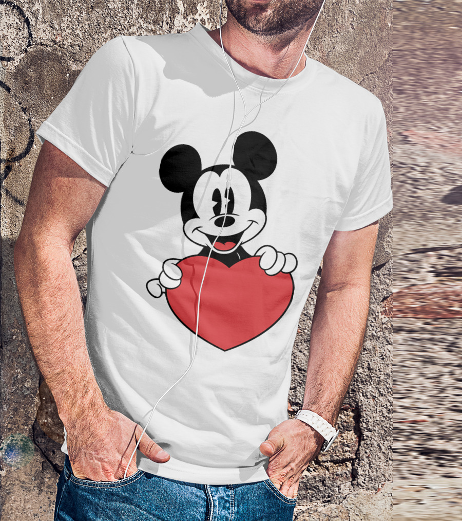 Love Mickey Heart T-Shirt