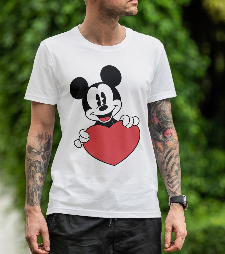 Love Mickey Heart T-Shirt