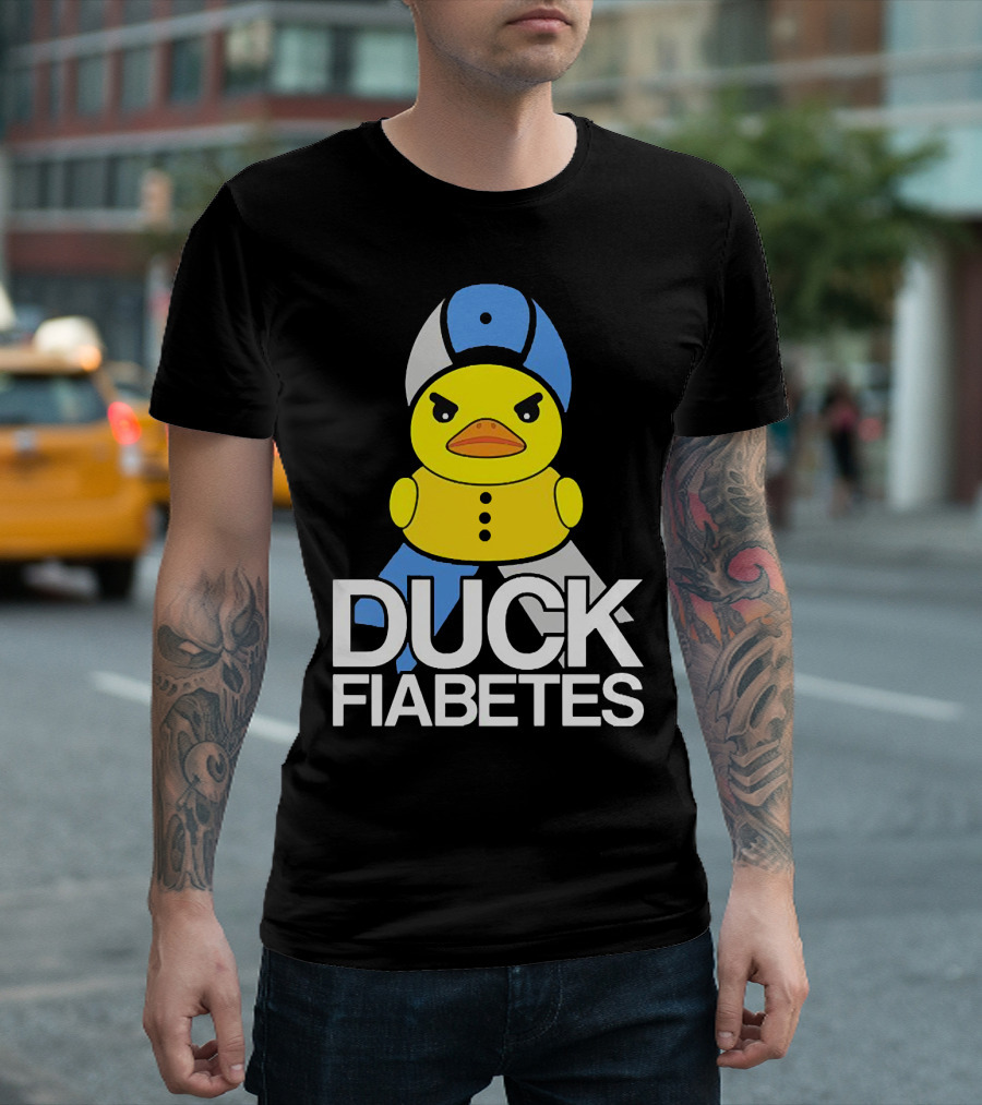 Duck Fiabetes Angry Duck with Hat T-Shirt