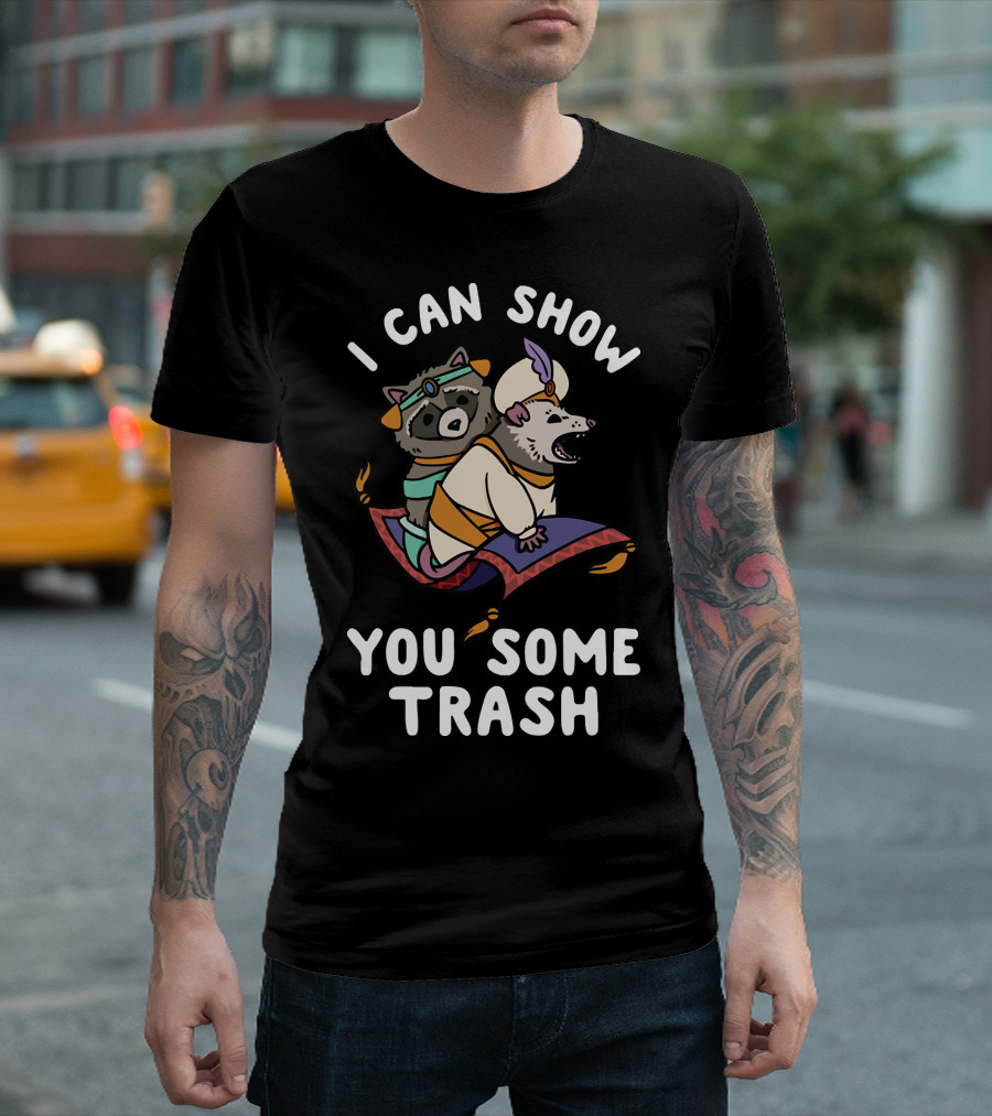 I Can Show You Some Trash Raccoon And Opossum On Magic Carpet T-Shirt