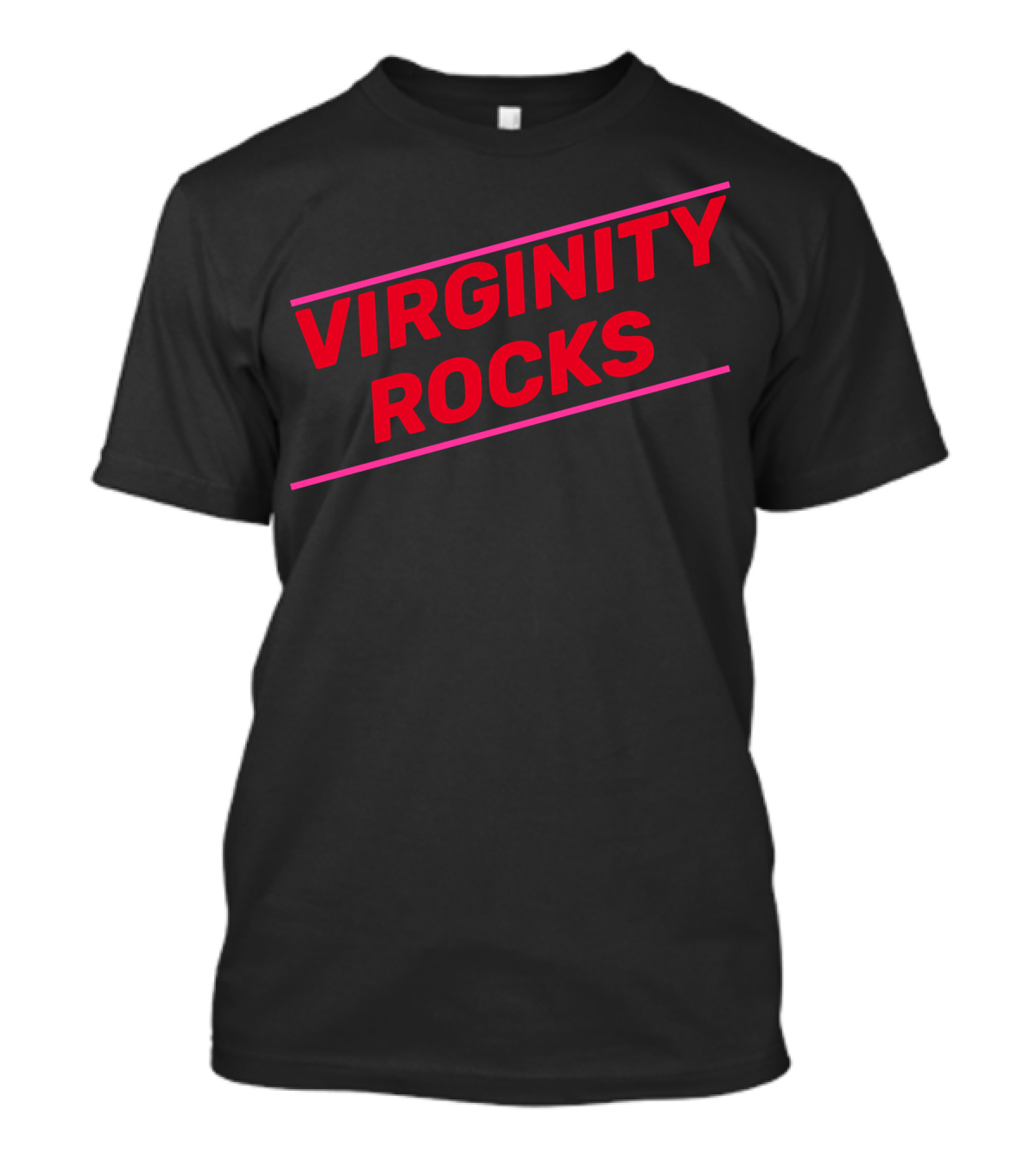Virginity Rocks Bold Red T-Shirt