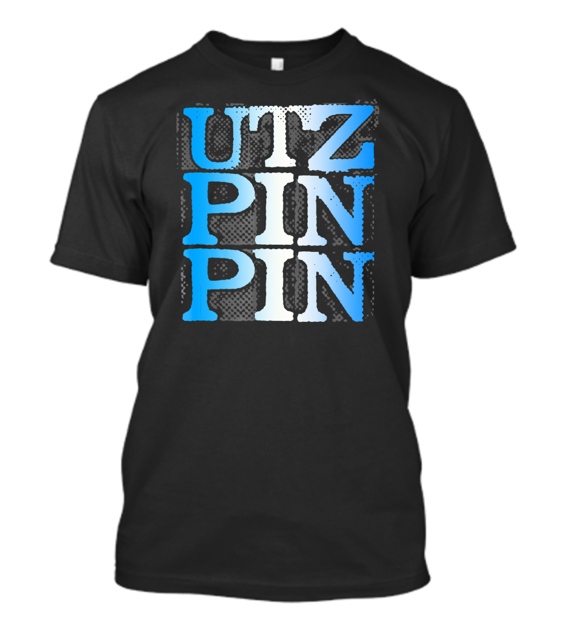 UTZ PIN PIN Guatemala Blue Gradient Text T-Shirt