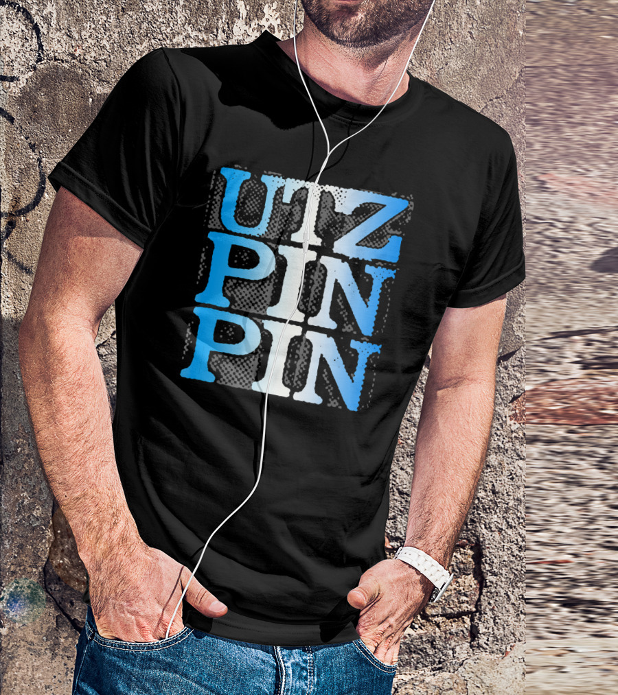 UTZ PIN PIN Guatemala Blue Gradient Text T-Shirt