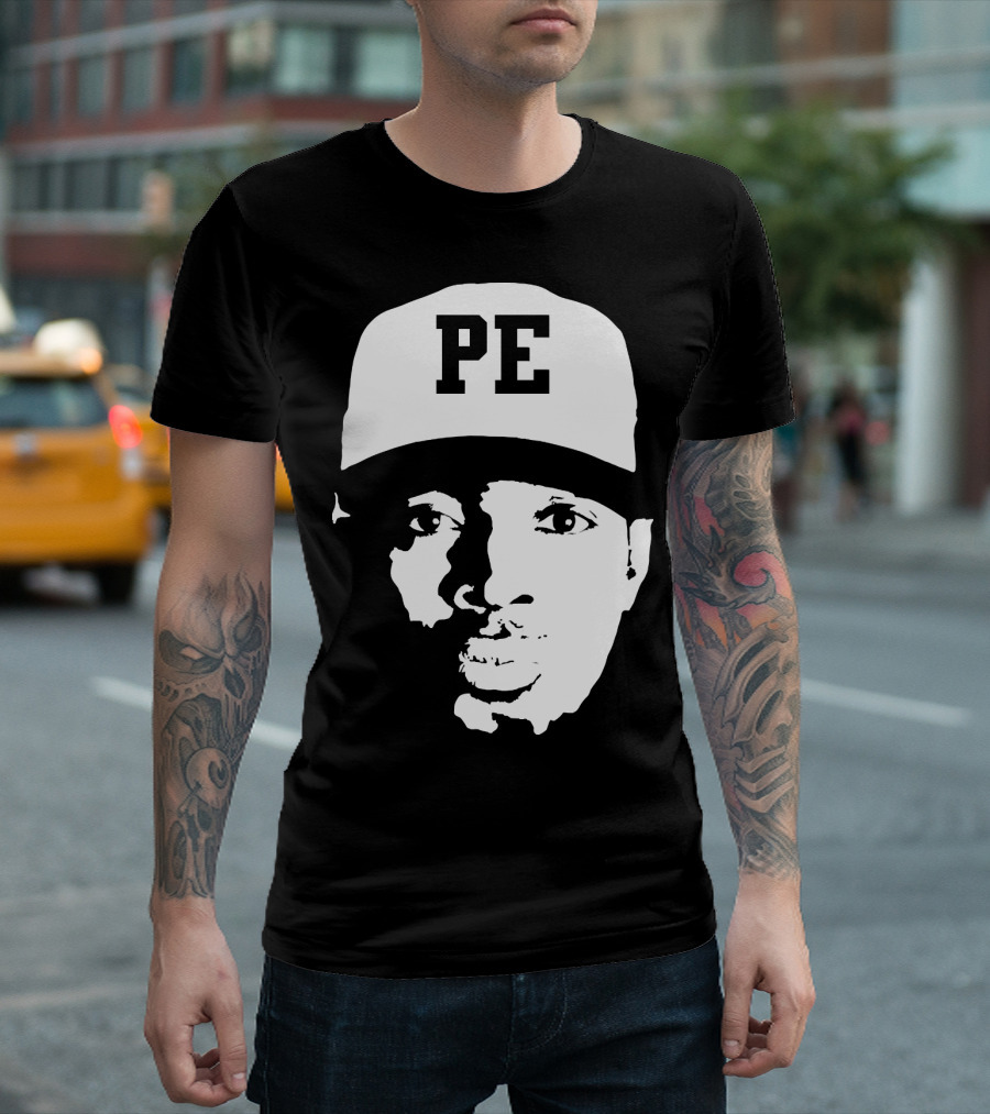 PE ChuckD Public Enemy Iconic Face Hat T-Shirt