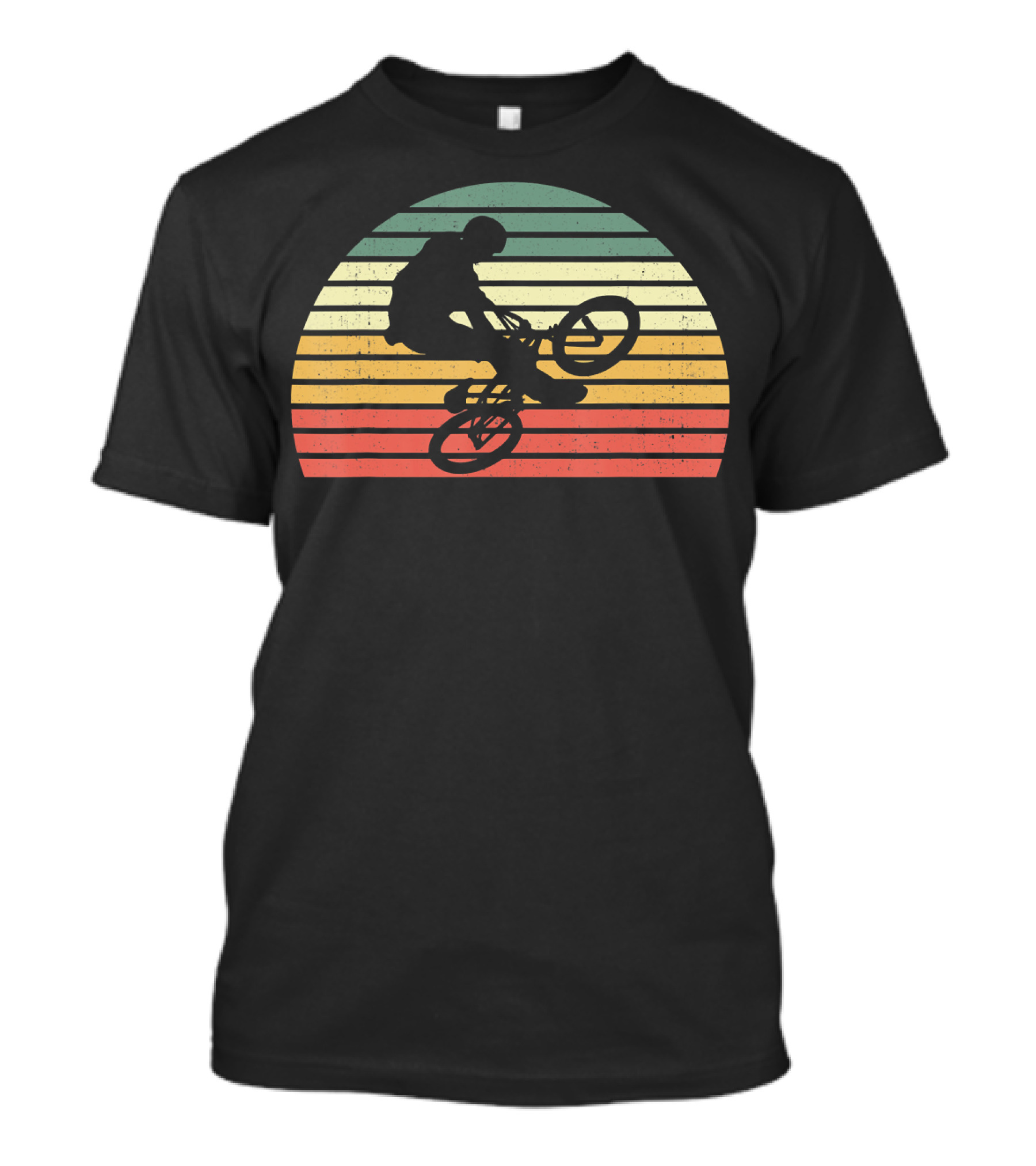 Vintage Cool BMX Biking Retro Style Ride T-Shirt