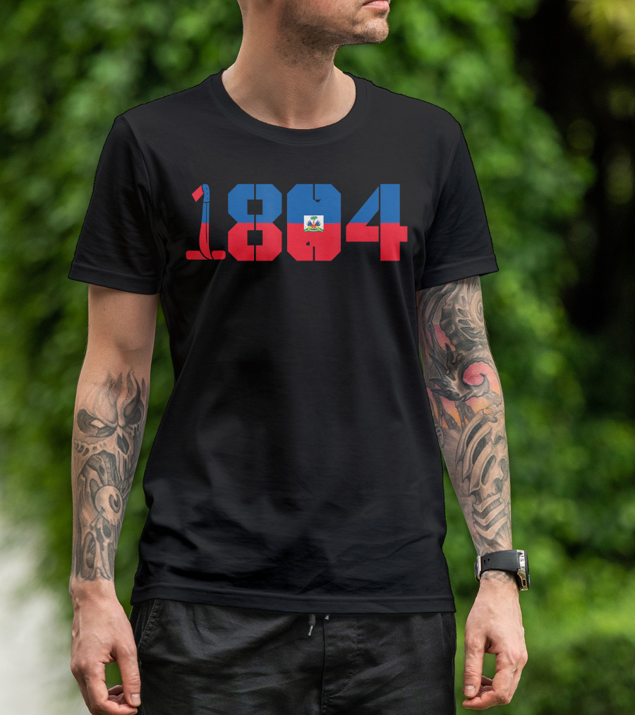 Haitian Independence 1804 Flag And Machete T-Shirt