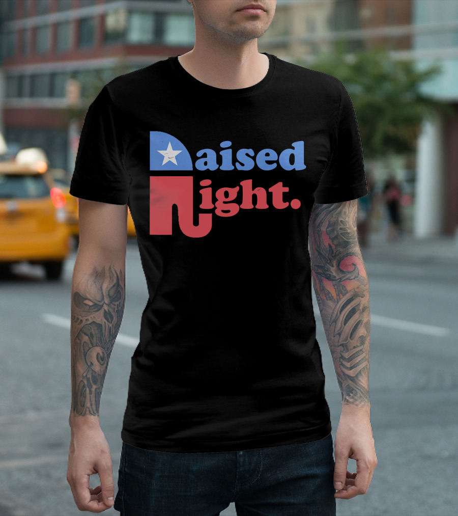 Raised Right Republican Elephant Star T-Shirt