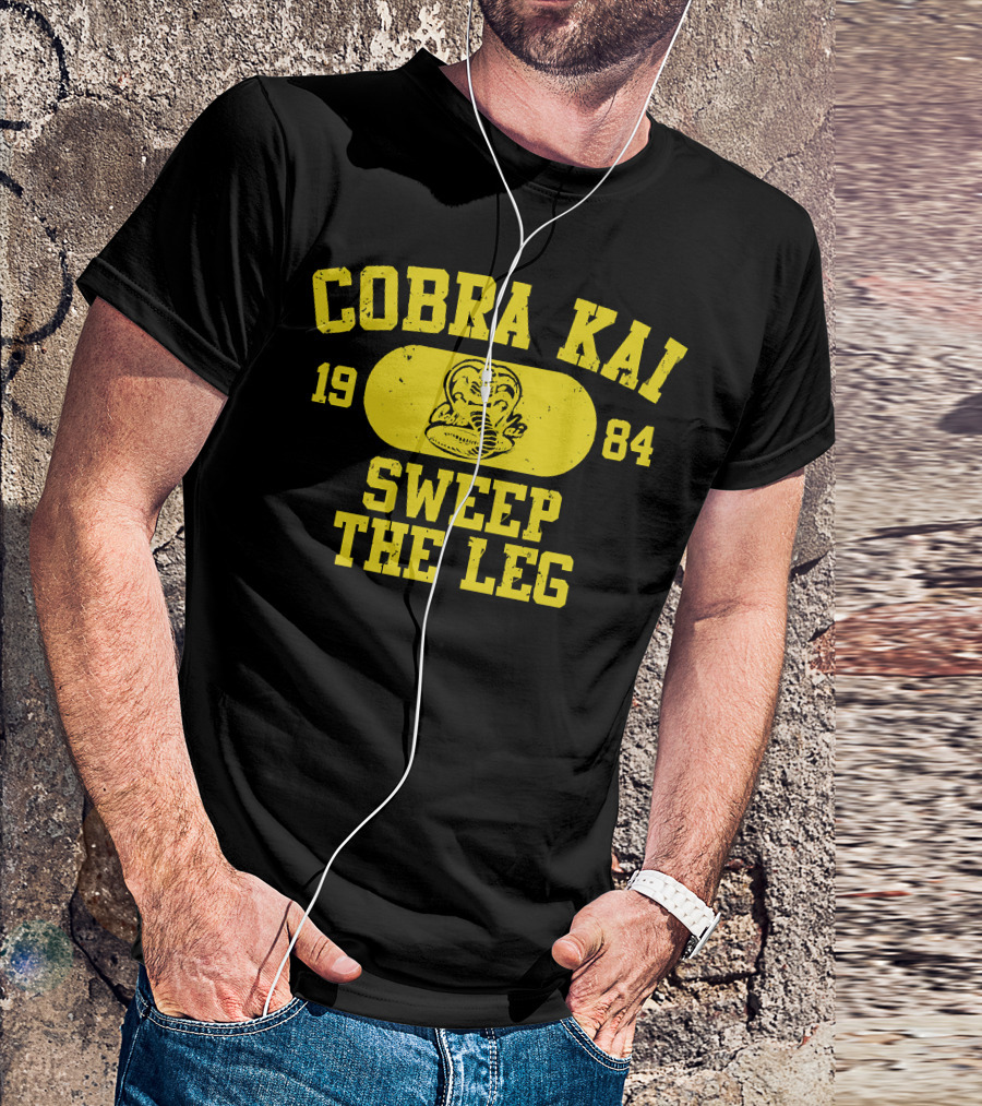 Cobra Kai 1984 Sweep The Leg Vintage Cobra T-Shirt