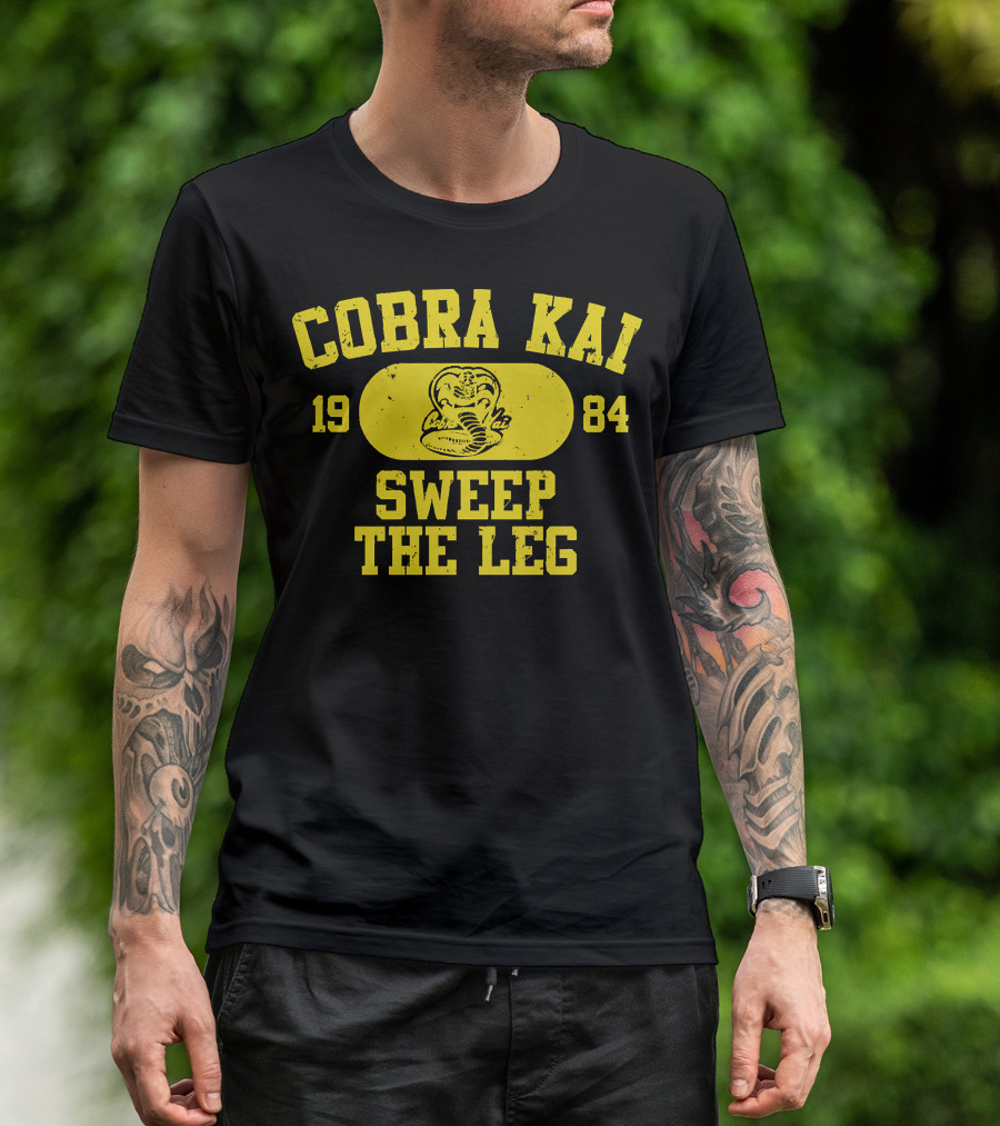 Cobra Kai 1984 Sweep The Leg Vintage Cobra T-Shirt