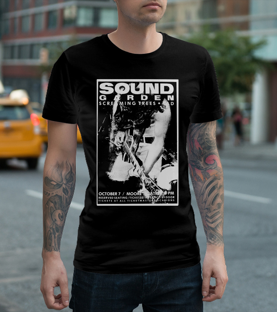 Soundgarden Screaming Trees TAD October 7 Moore Theatre 8 PM T-Shirt