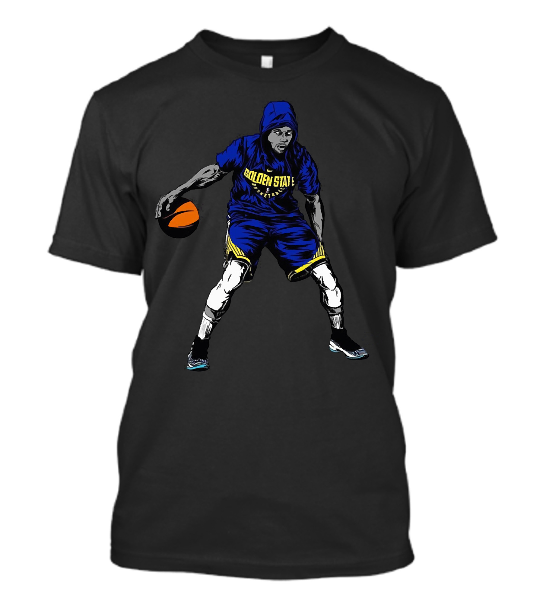 Golden State Basketball Player Dribbling T-Shirt