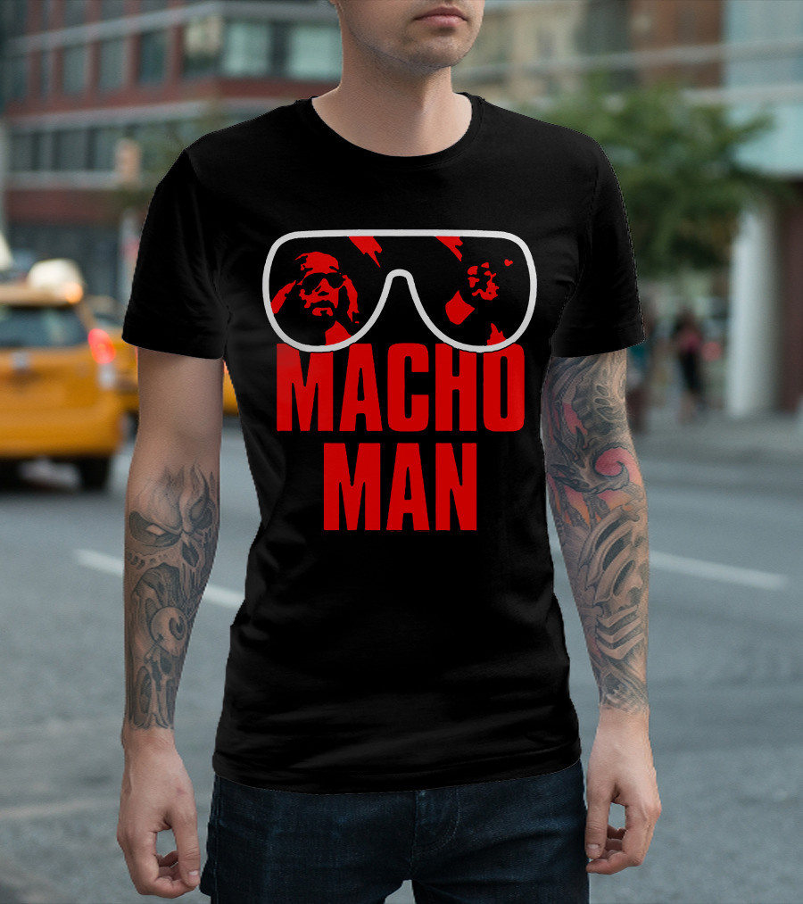 Macho Man Sunglasses Iconic T-Shirt