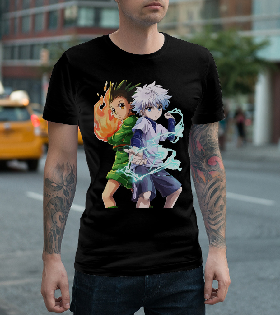 Gon and Killua Hunter x Hunter Energy Powers 76 T-Shirt
