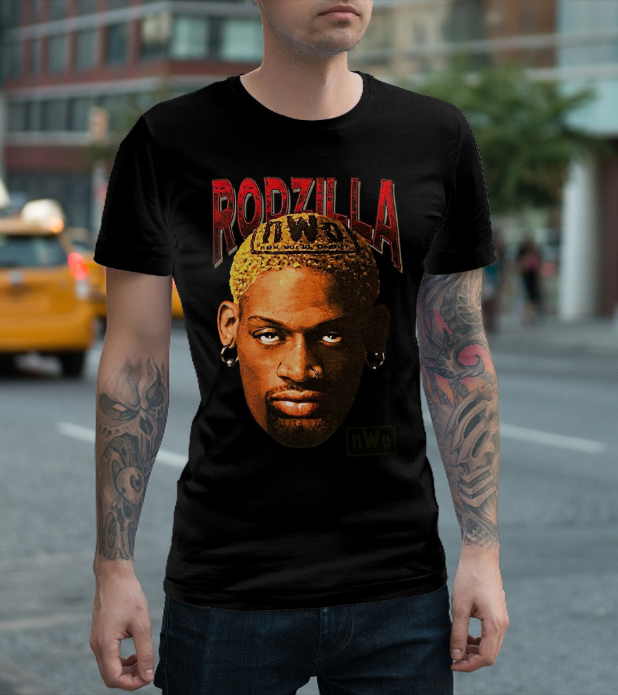Rodzilla NWo Dennis Rodman The Worm Wrestling T-Shirt
