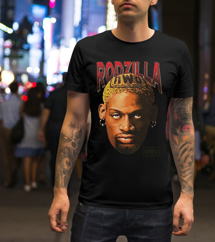 Rodzilla NWo Dennis Rodman The Worm Wrestling T-Shirt