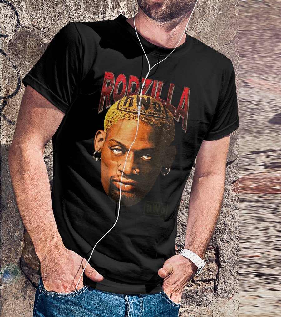 Rodzilla NWo Dennis Rodman The Worm Wrestling T-Shirt