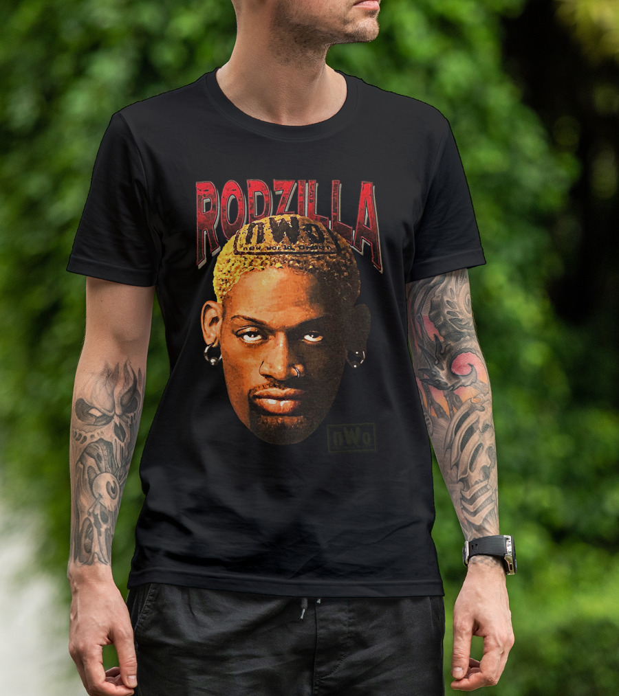 Rodzilla NWo Dennis Rodman The Worm Wrestling T-Shirt