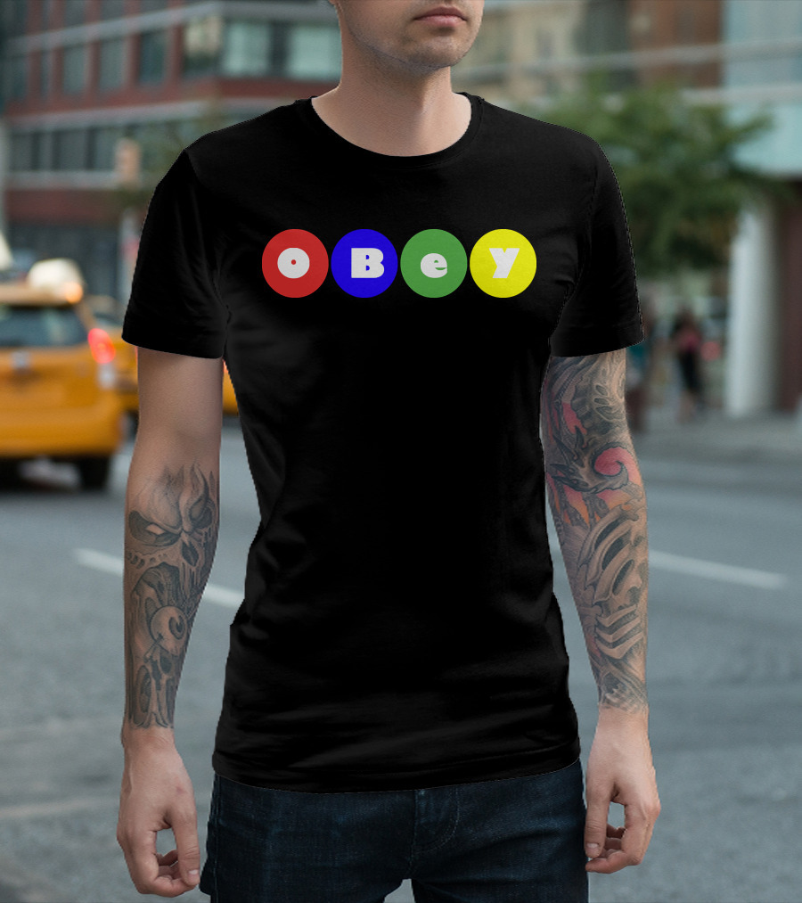 Obey Parappa Big Shot Colorful Circles T-Shirt