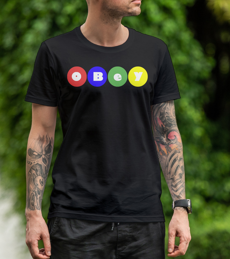 Obey Parappa Big Shot Colorful Circles T-Shirt