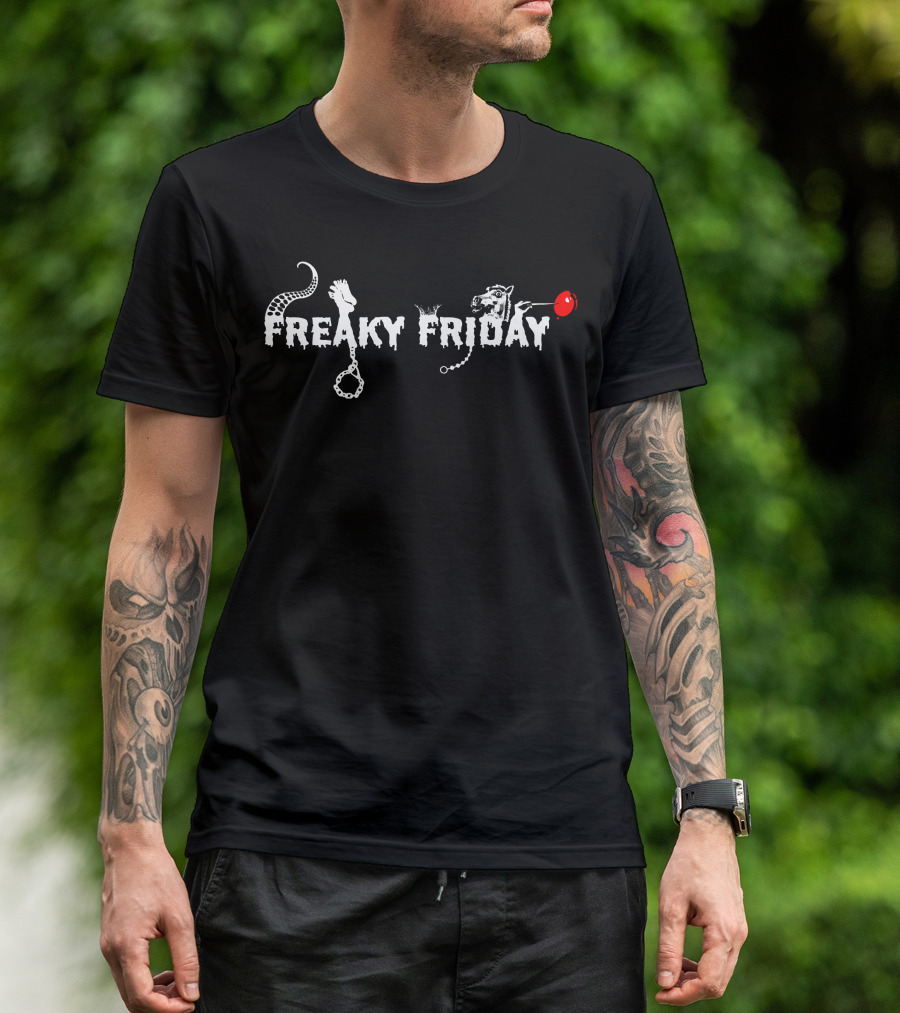 Freaky Friday Snake Handcuffs Dog Balloon T-Shirt