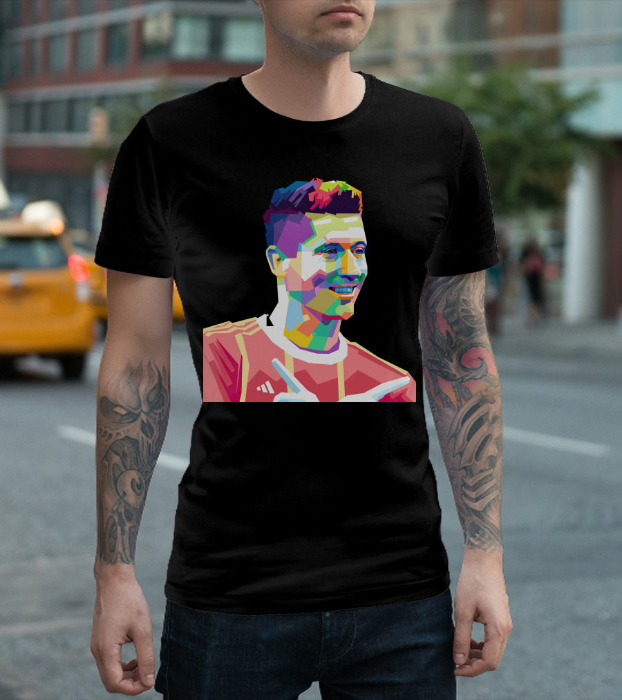 LEWANDOWSKI Colorful Geometric T-Shirt