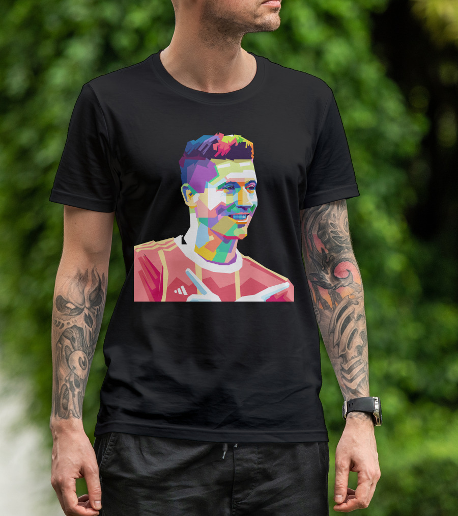 LEWANDOWSKI Colorful Geometric T-Shirt