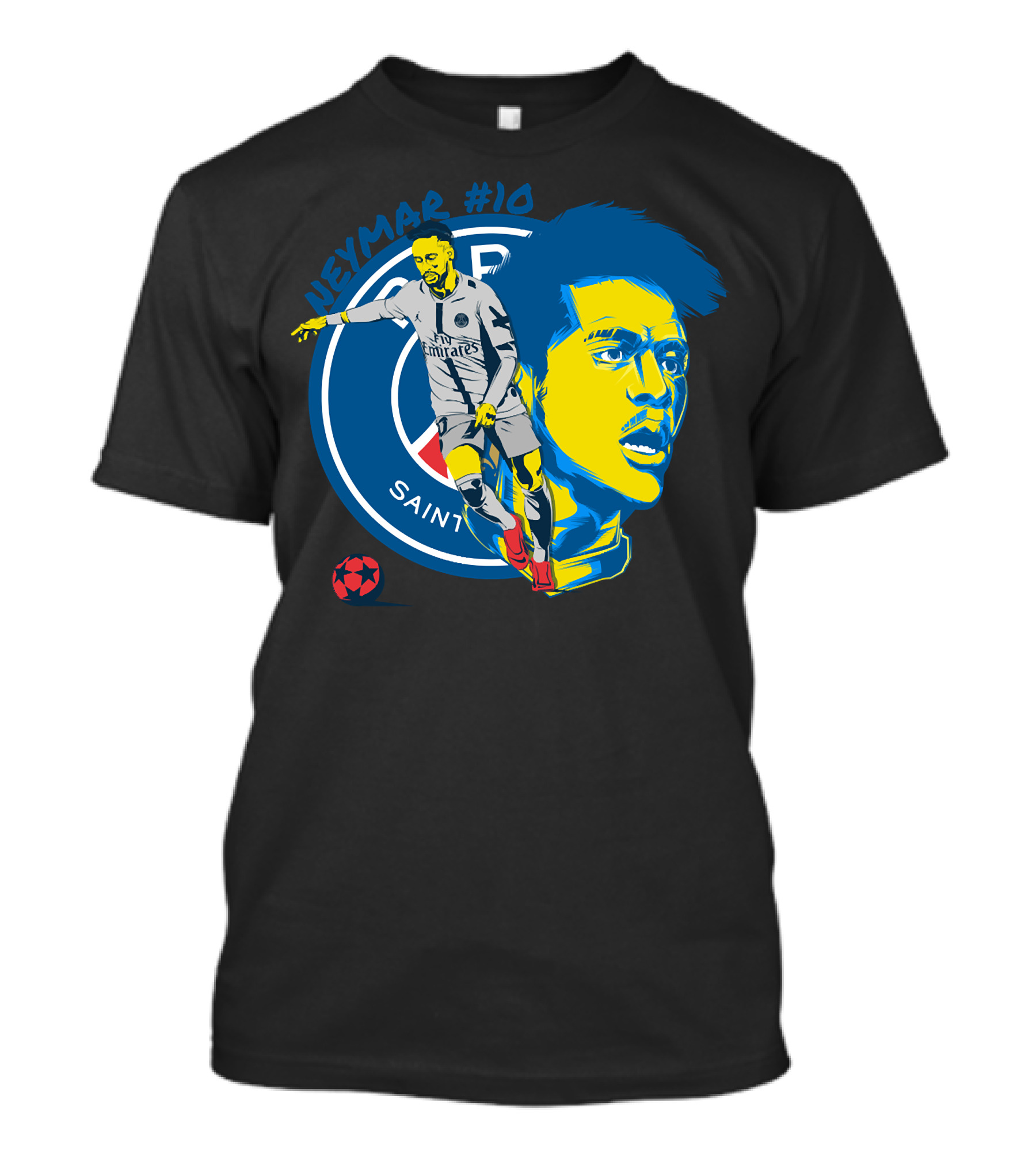 NEYMAR #10 PSG BRAZIL HEROIC LEGEND T-Shirt