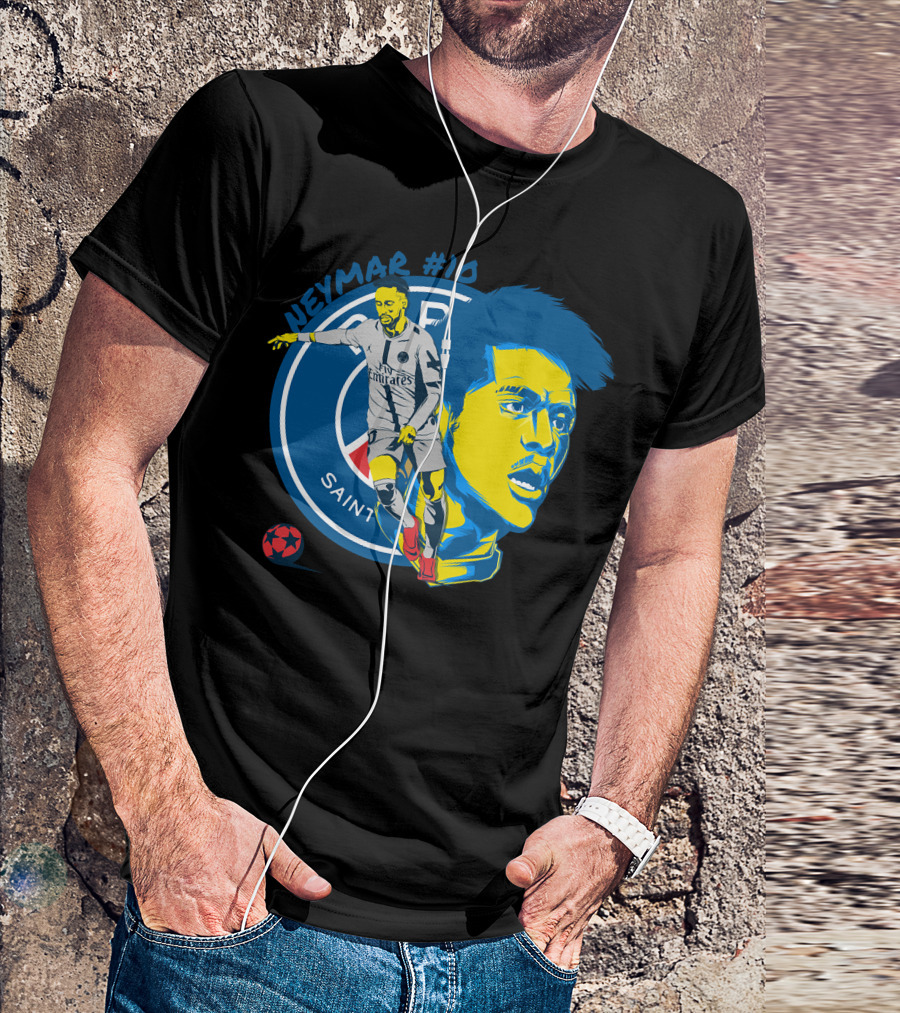 NEYMAR #10 PSG BRAZIL HEROIC LEGEND T-Shirt