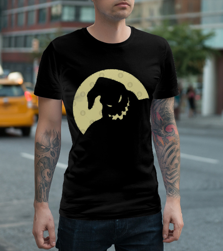 Oogie Boogie Silhouette in Full Moon T-Shirt