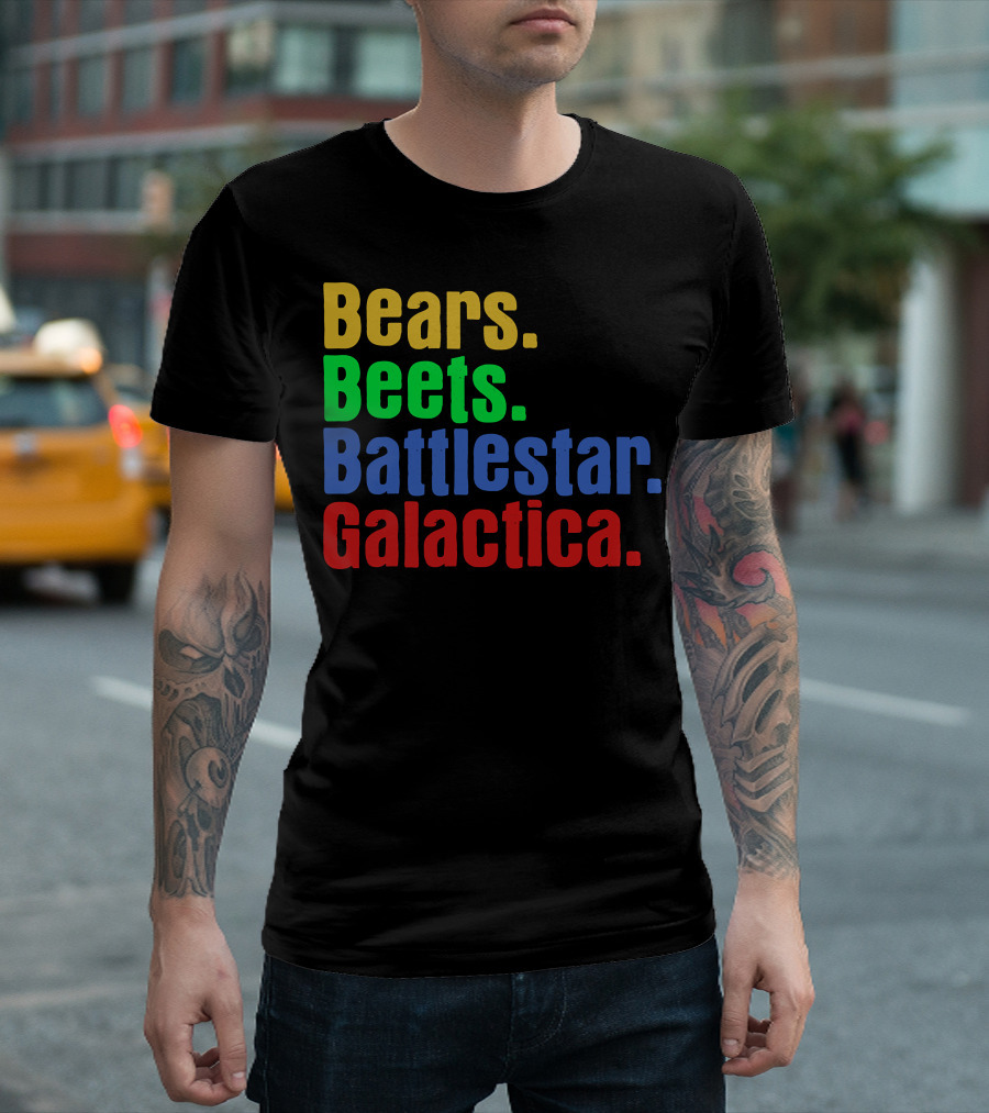 Bears Beets Battlestar Galactica The Office TV Show T-Shirt