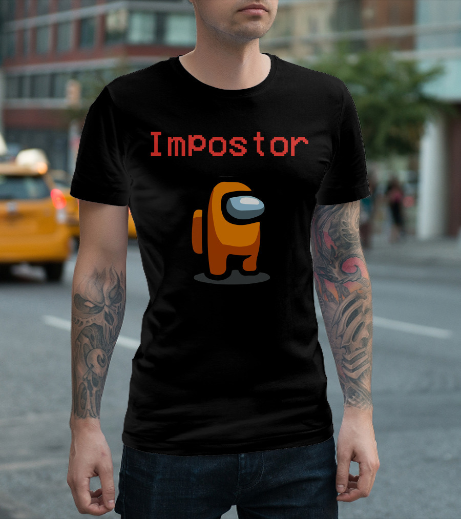 Among Us Orange Impostor Character T-Shirt