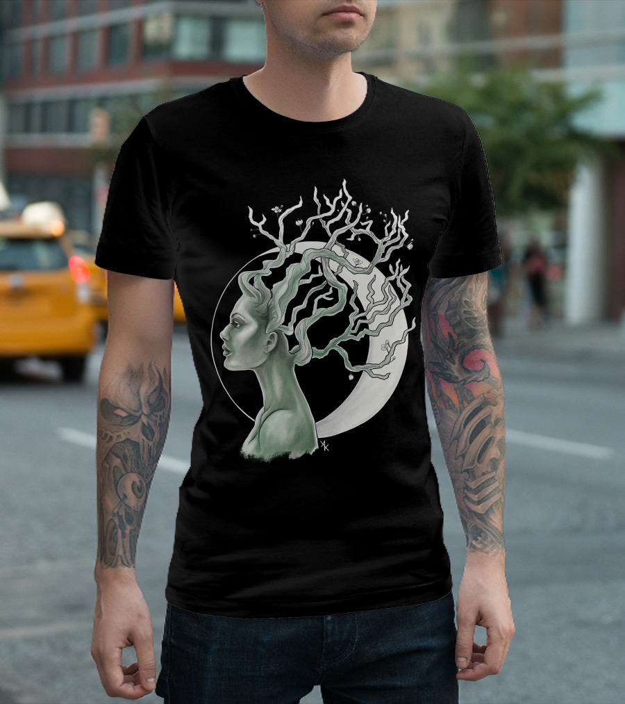 Lunar Nymph Moonlit Tree Hair T-Shirt