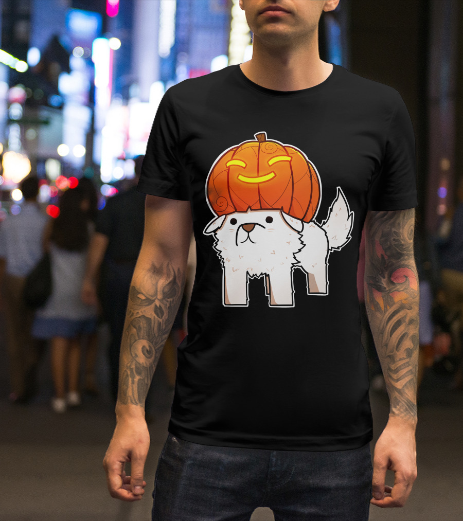 Halloween Pumpkin Dog T-Shirt