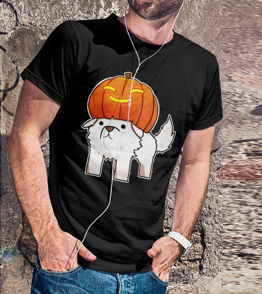 Halloween Pumpkin Dog T-Shirt