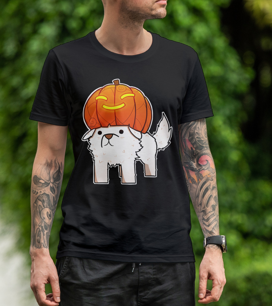 Halloween Pumpkin Dog T-Shirt