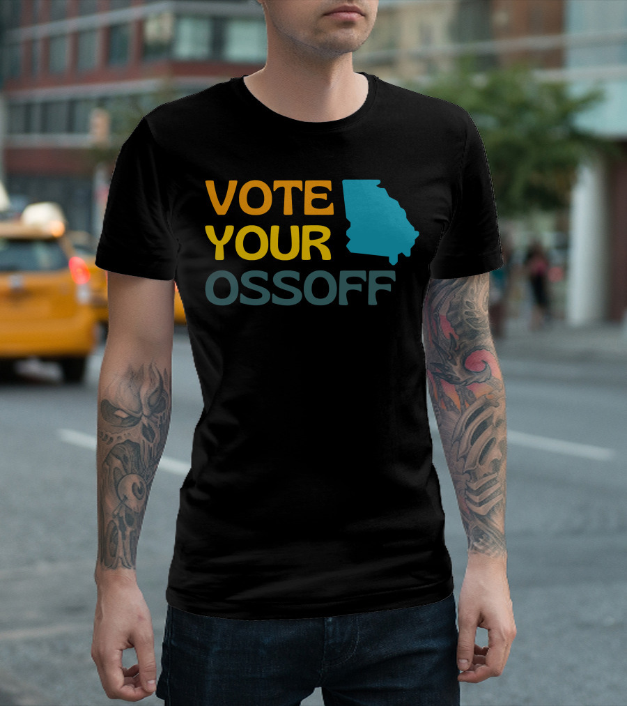 Vote Your Ossoff Georgia Senate Runoff Map Outline T-Shirt