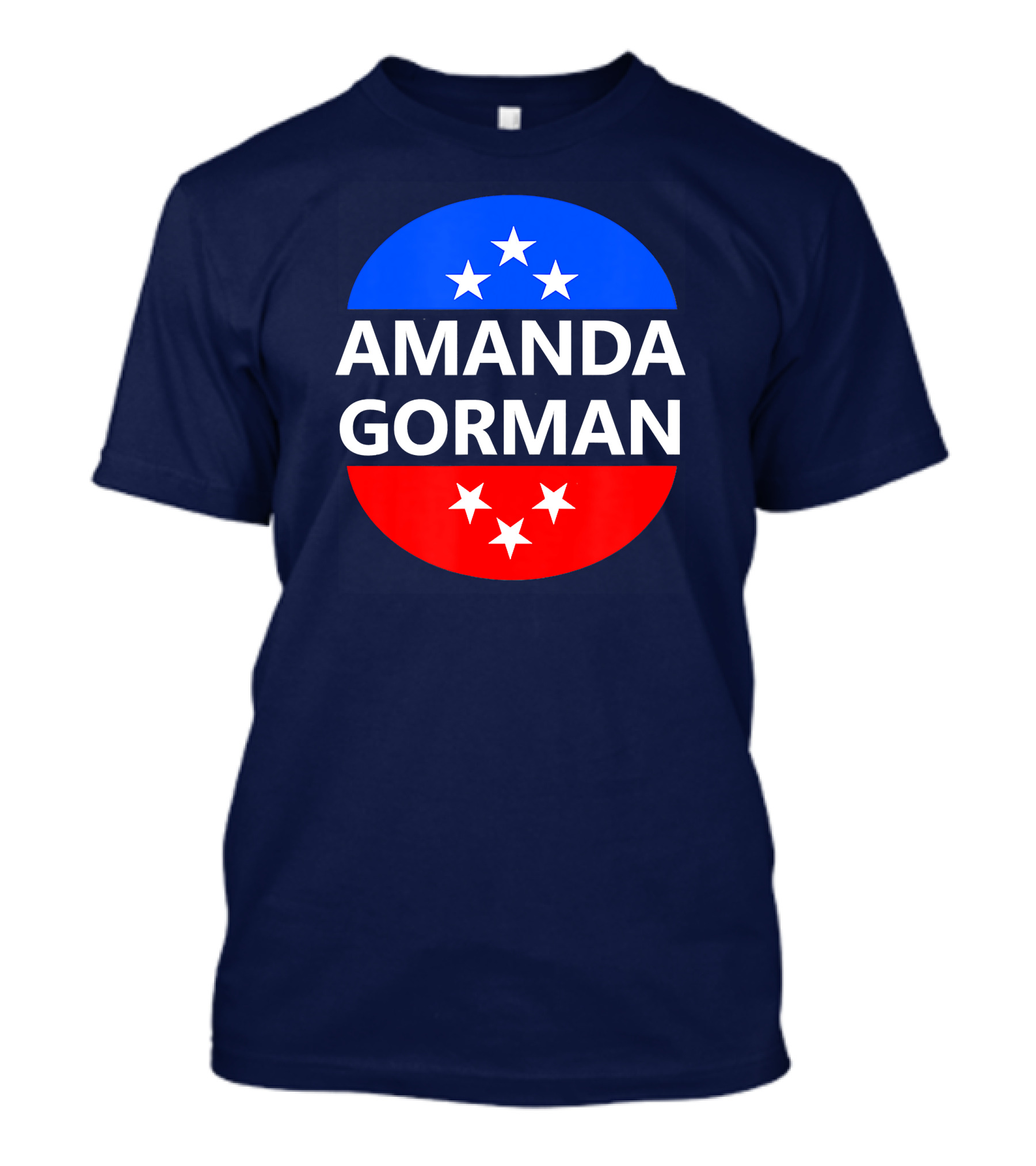 Amanda Gorman Poet Inauguration Stars Red Blue T-Shirt