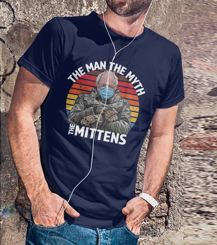 The Man The Myth The Mittens Bernie Sanders Inauguration T-Shirt