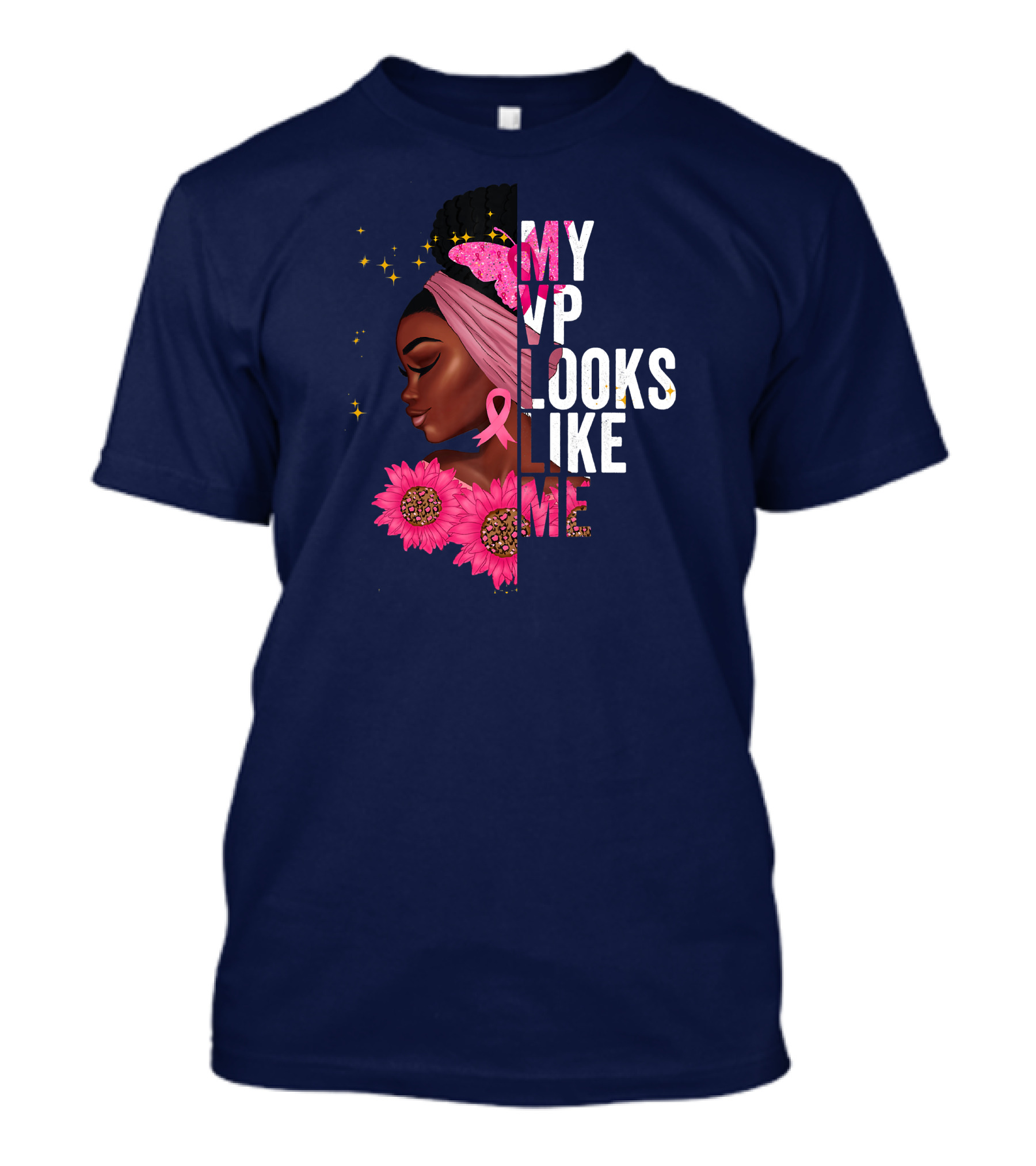 My VP Looks Like Me Pink Ribbon Awareness Sunflowers T-Shirt